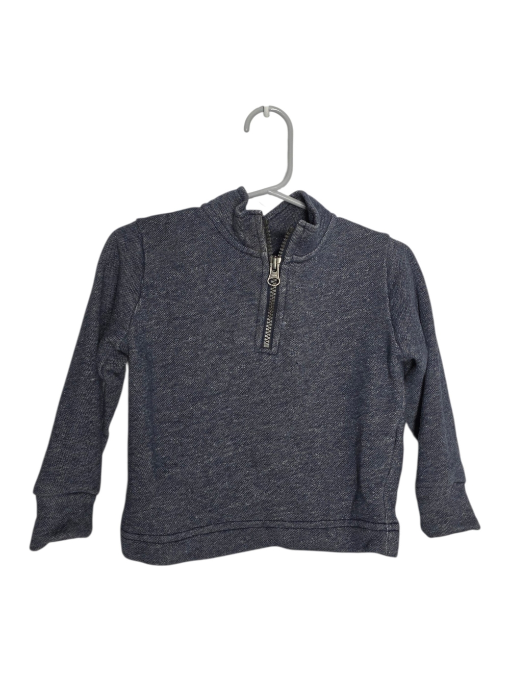 The Children's Place Heathered Navy Half-Zip Pullover Hoodie